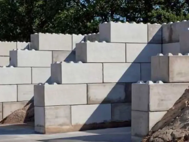 Blocchi in calcestruzzo modulari a incastro - Legoblock